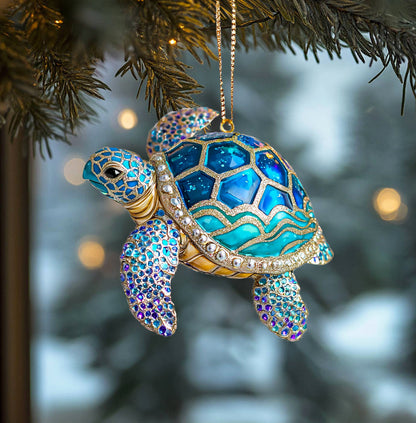 Shineful 2D Acrylic Ornament Midnight Sea Turtle