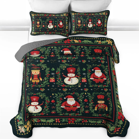 Shineful All Season Quilt 3-Piece Set - Festive Cheer Christmas