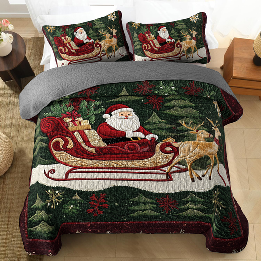 Shineful All Season Quilt 3-Piece Set - Holiday Magic Spread