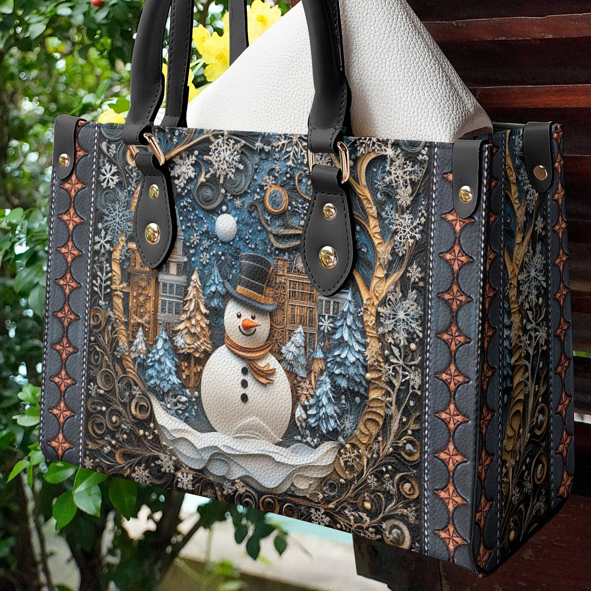 Sac en cuir brillant Frosty Night Cheer