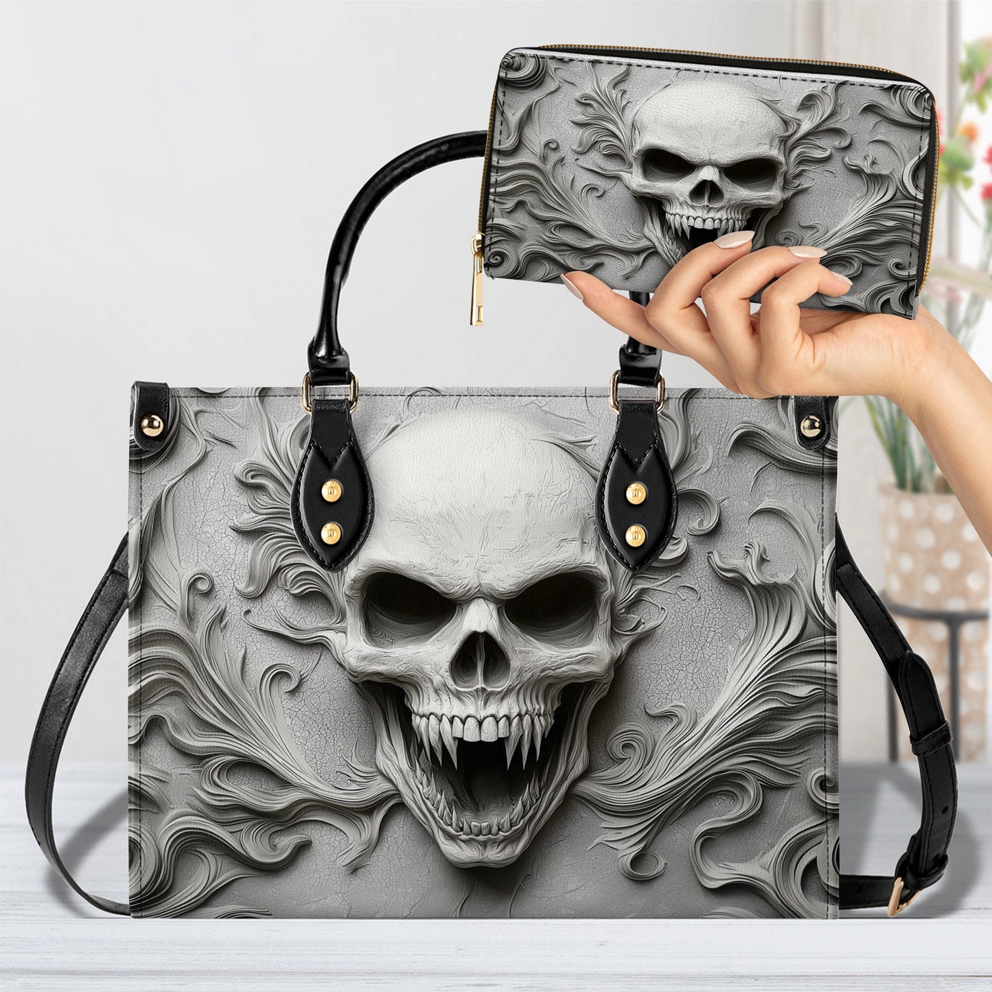 Shineful Leather Bag Skull Eternal Shadow