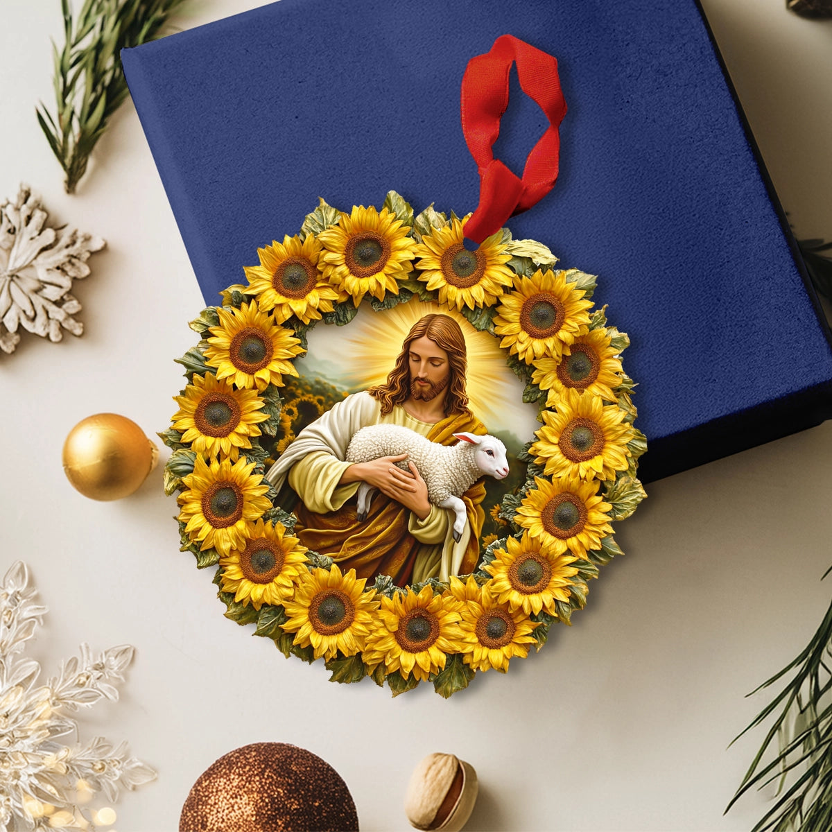 Shineful 2D Acrylic Ornament Sunflower Faith