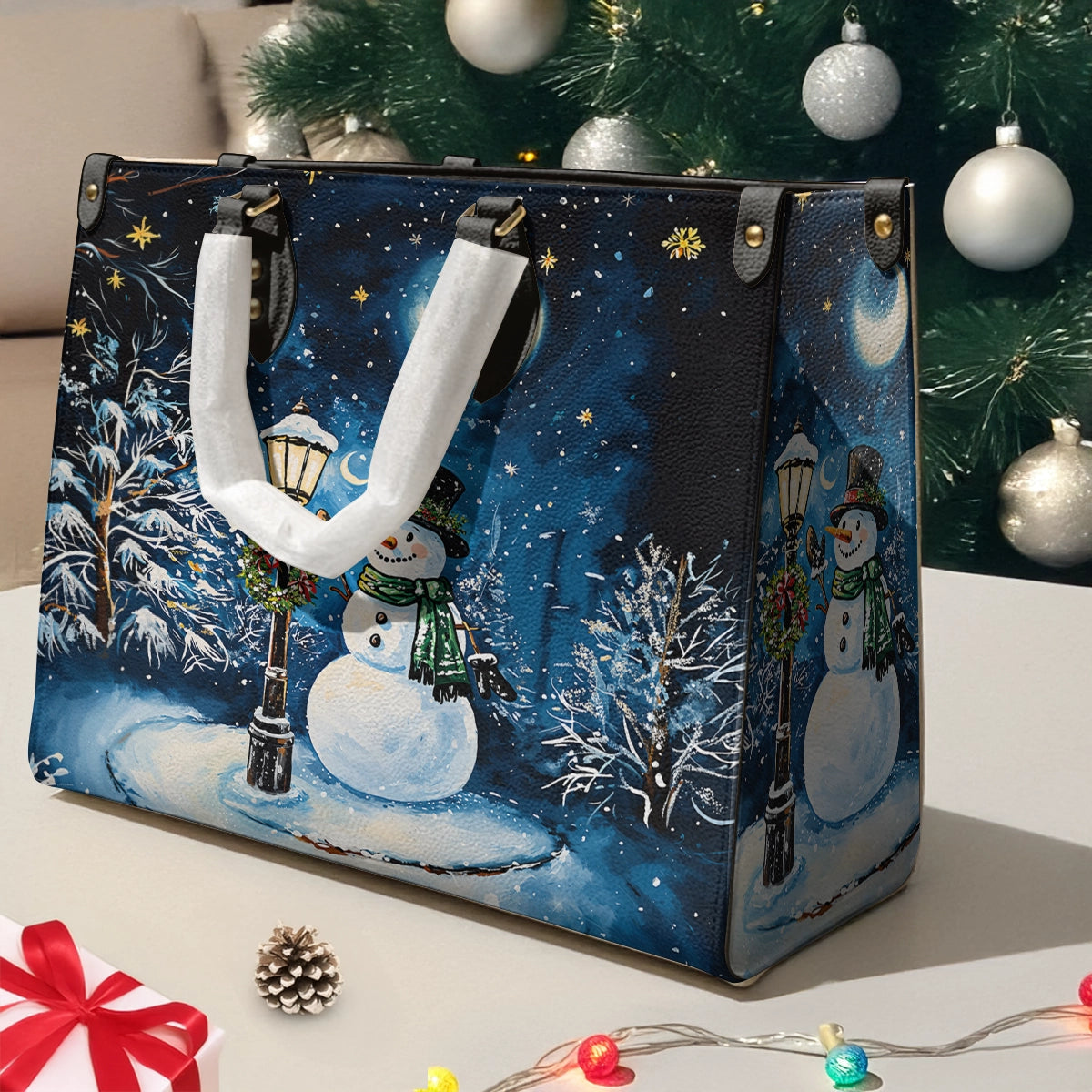 Shineful Leather Bag Frosty Night