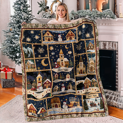 Shineful Fleece Blanket Christmas Eve Comfort