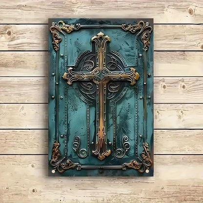 Shineful 2D Metal Sign St. Patrick’s Divine Cross