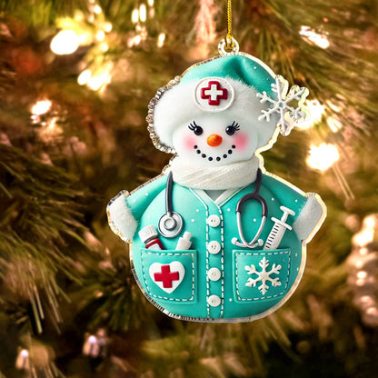 Shineful Acrylic Ornament Happy Christmas Nurse