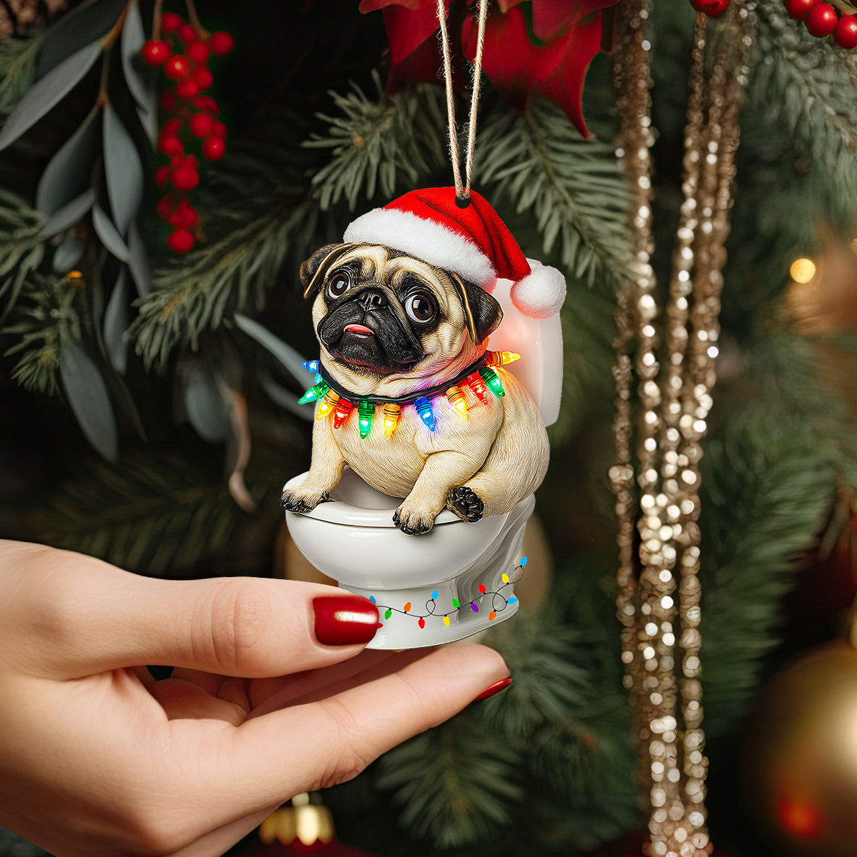 Shineful 2D Acrylic Ornament - Santa Paws' Throne