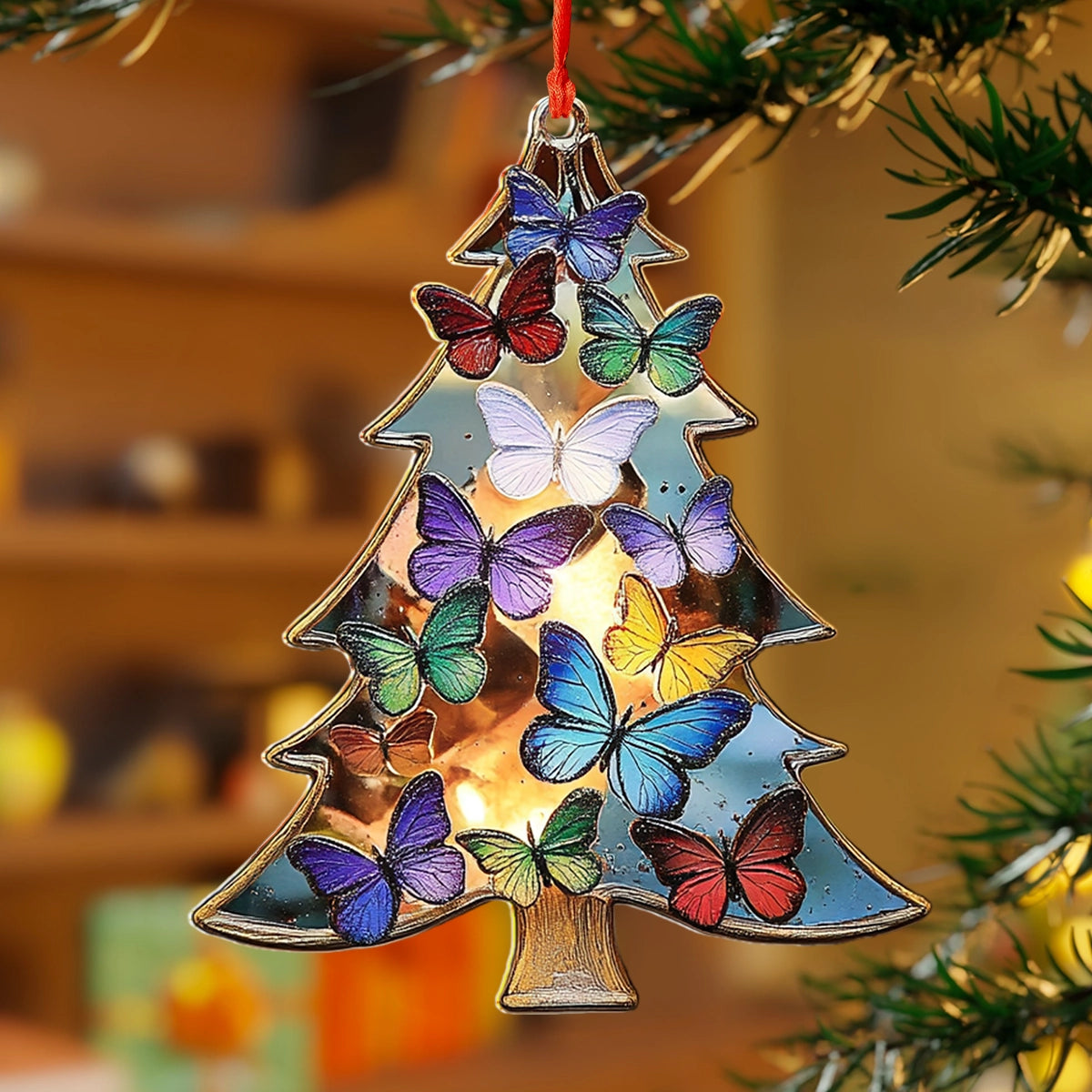 Shineful 2D Acrylic Ornament Tree of Butterflies