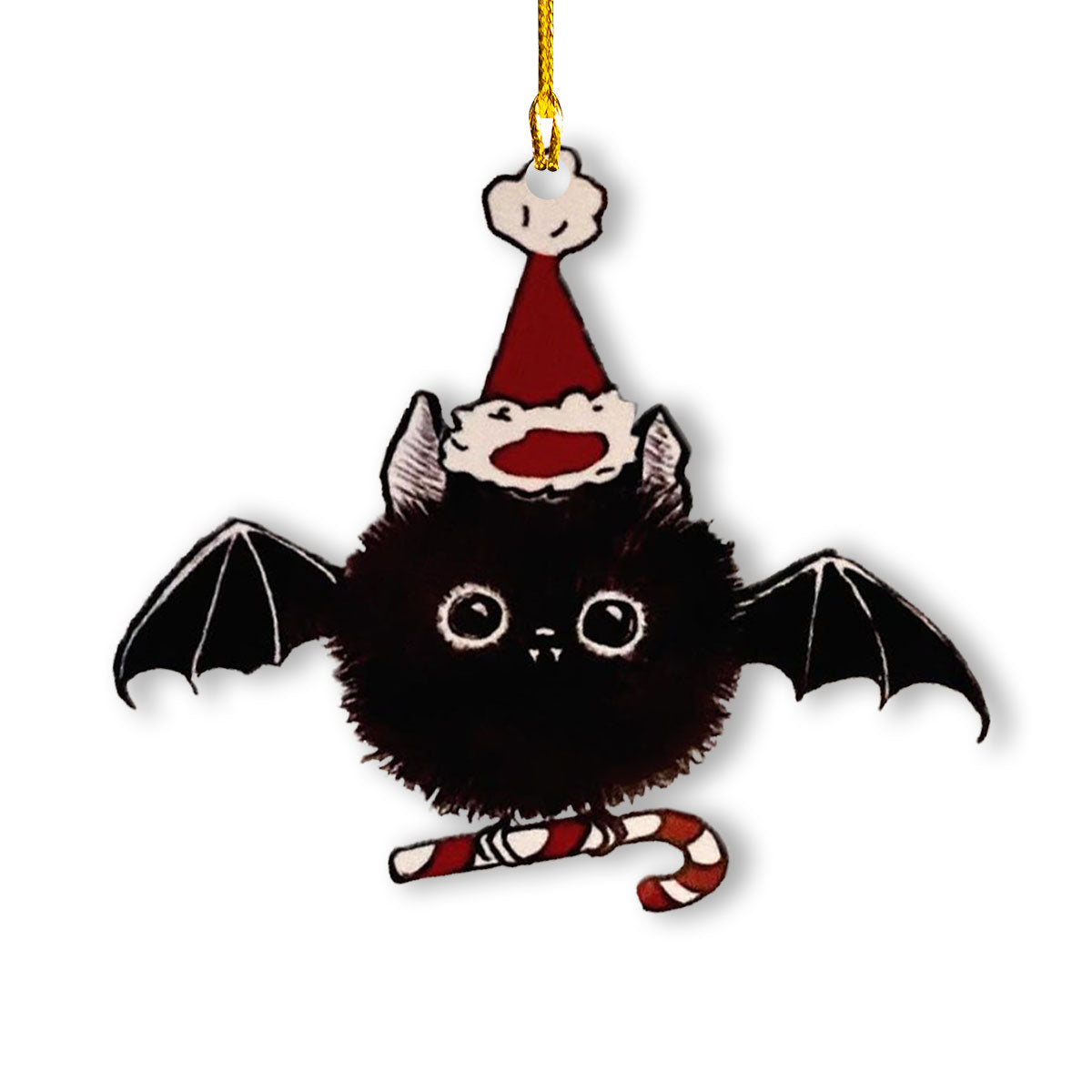 Shineful 2D Acrylic Ornament - Christmas Bat