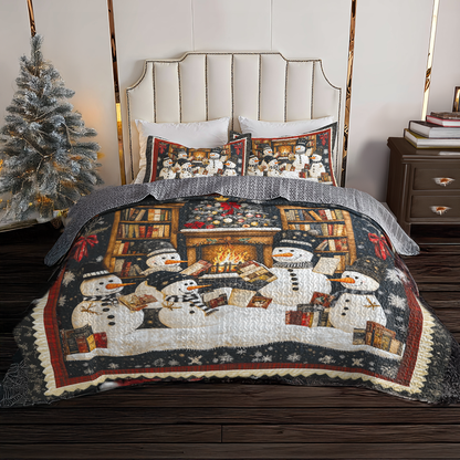 Shineful All Season Quilt 3-teiliges Set Schneemann-Buchclub