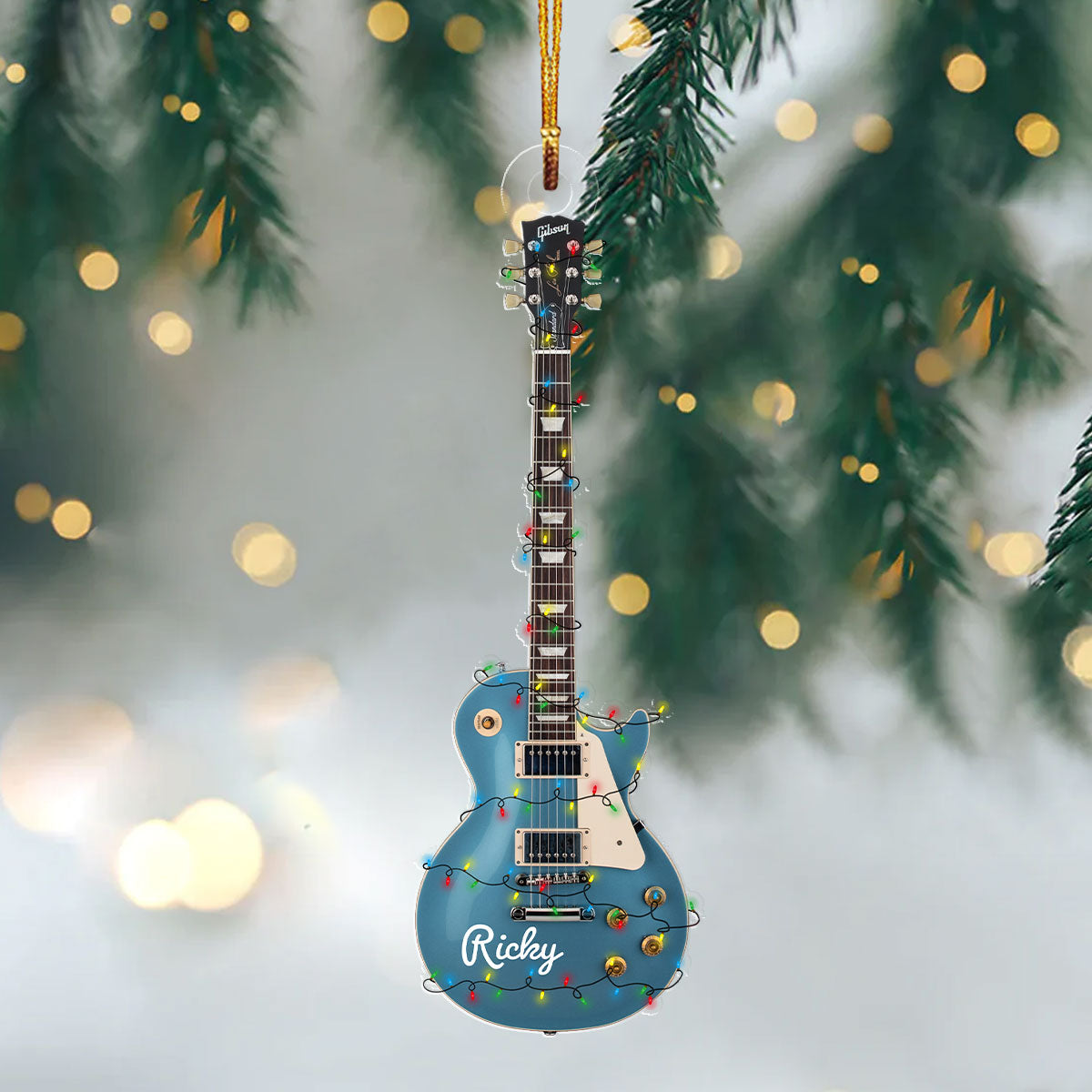 Shineful 2D Acrylic Ornament - Personalized Les Paul Guitar Collection