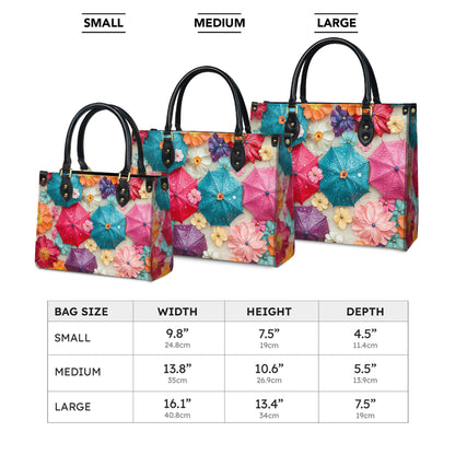 Shineful Leather Bag Bloom & Rain