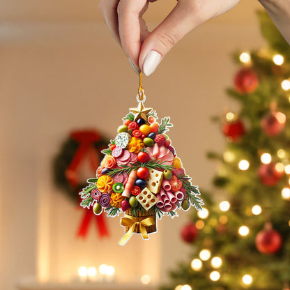 Shineful 2D Acrylic Ornament Festive Feast Tree