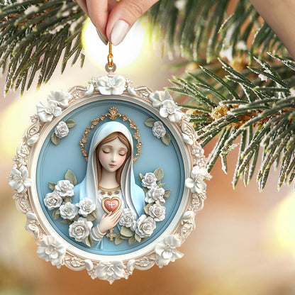 Shineful 2D Acrylic Ornament Blessed Virgin Mary Christmas