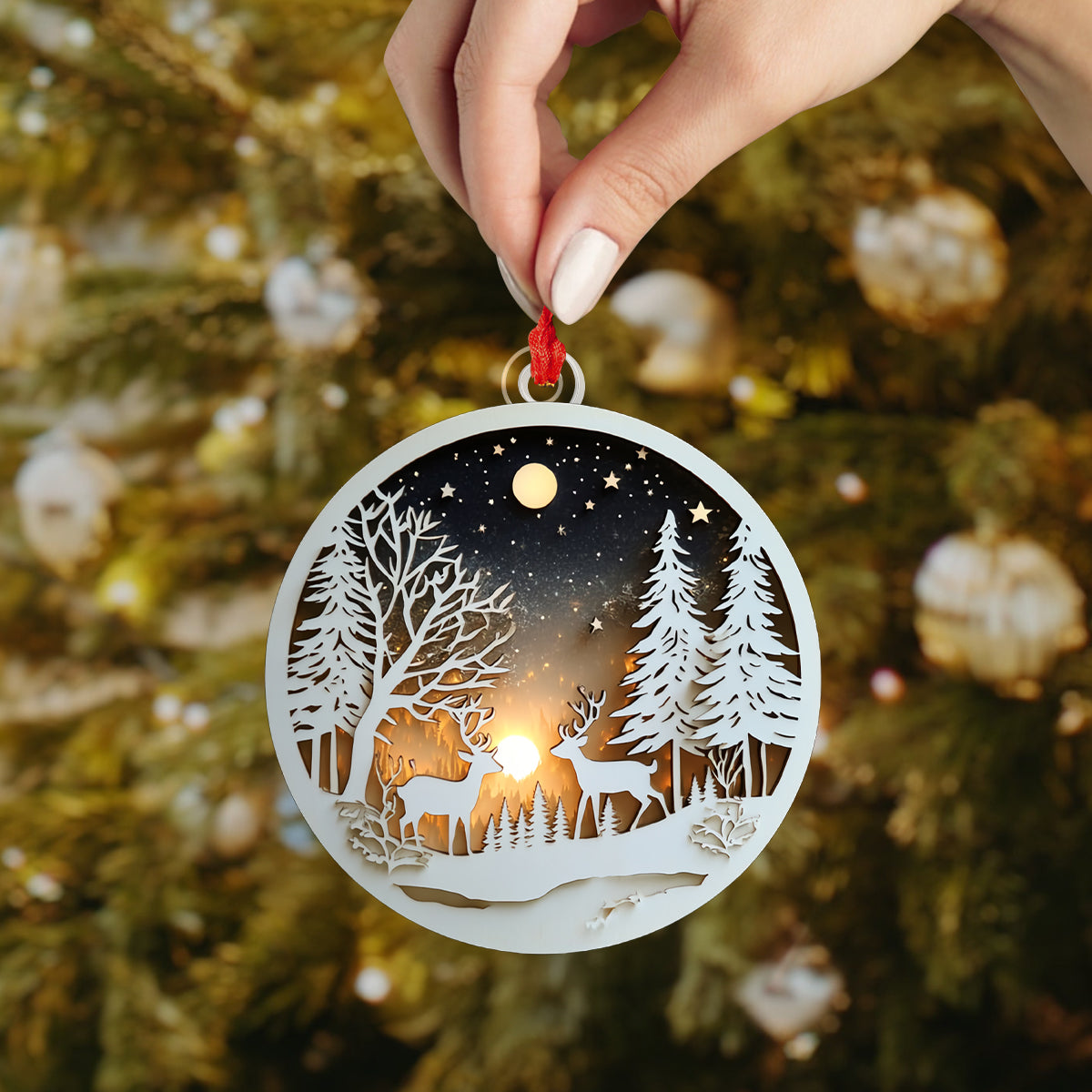 Shineful 2D Acrylic Ornament - Winter Wonderland Dee