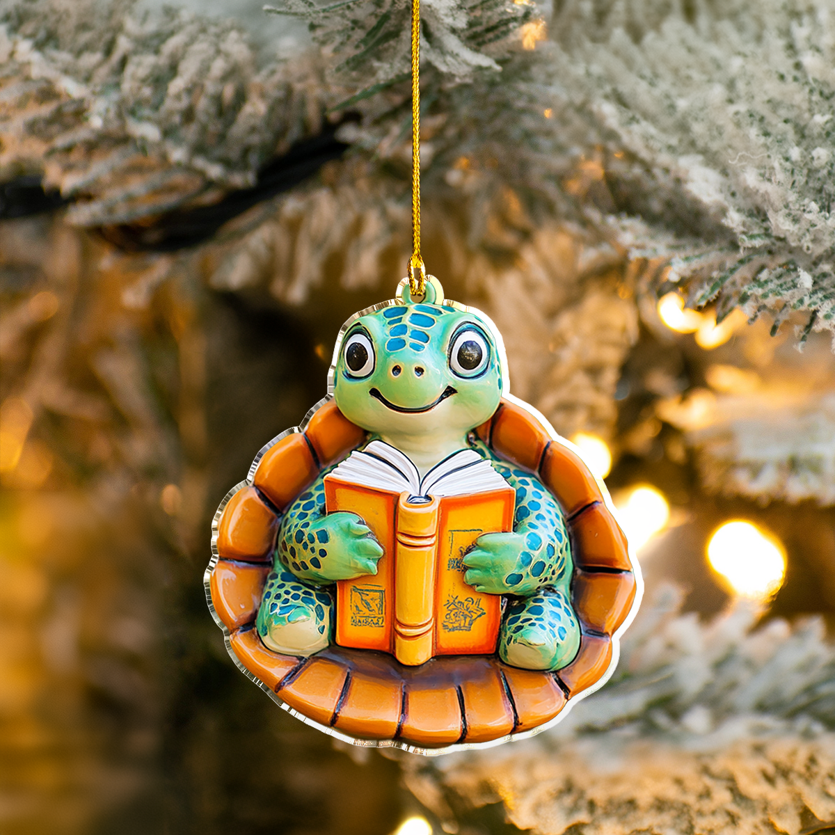 Shineful 2D Acrylic Ornament - Whimsical Readers: Animal Adventures in Books