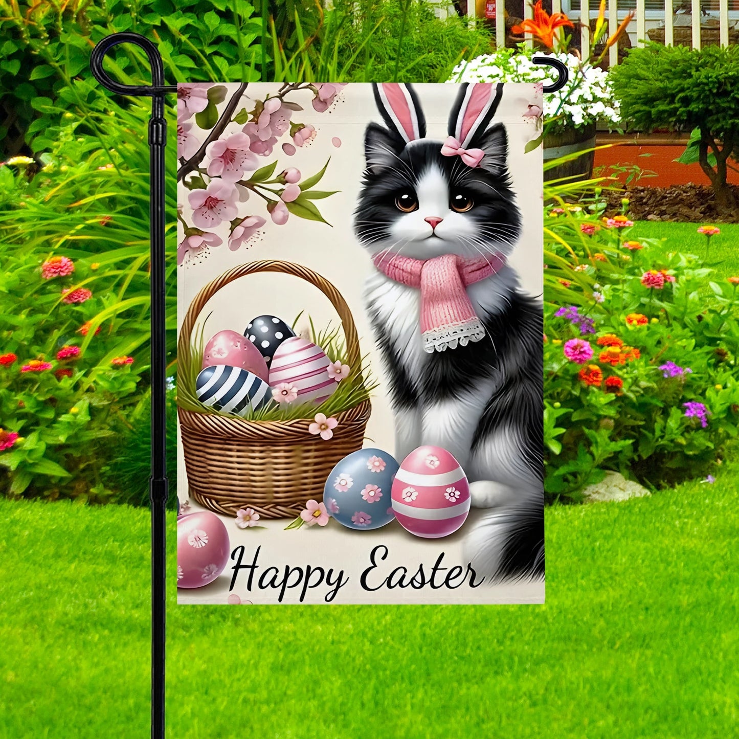 Shineful Garden Flag 12" x 18" Paws & Petals Easter