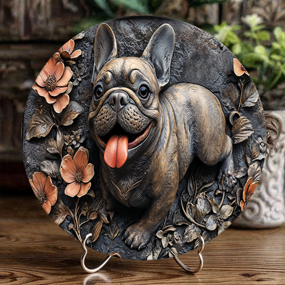 Shineful 2D Wooden Plaque, Hanging Decor, Door Sign - Lovely Frenchie