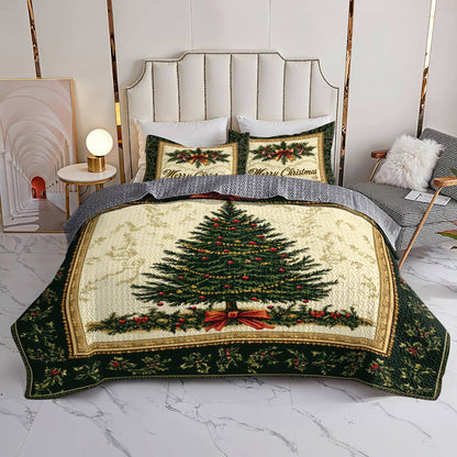 Shineful All Season Quilt 3-Piece Set Elegant Tree