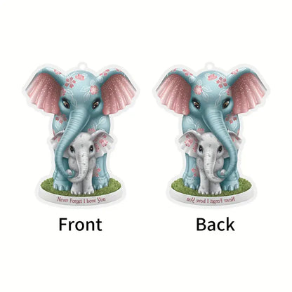 Shineful 2D Acrylic Ornament - Pack Discount Christmas Elephant