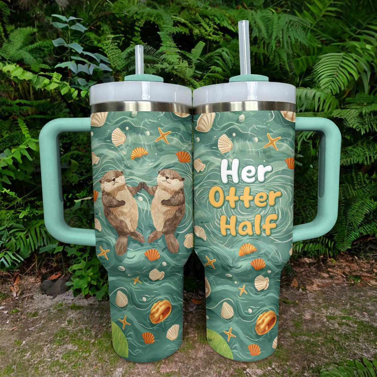 Shineful Tumbler Her Otter Half