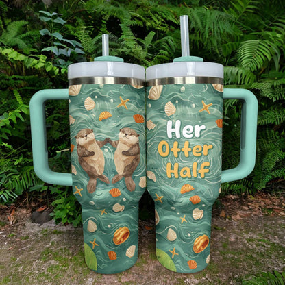 Shineful Tumbler Her Otter Half