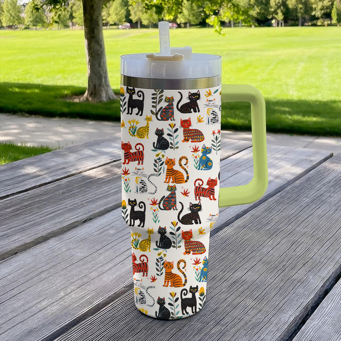 Shineful Tumbler Cute Whimsical Cat