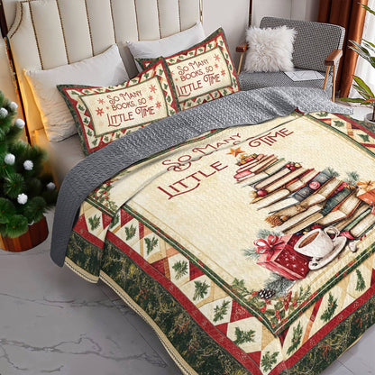 Shineful All Season Quilt 3-Piece Set Book Lover's Christmas