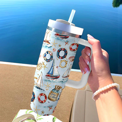 Shineful Tumbler Nautical Adventures