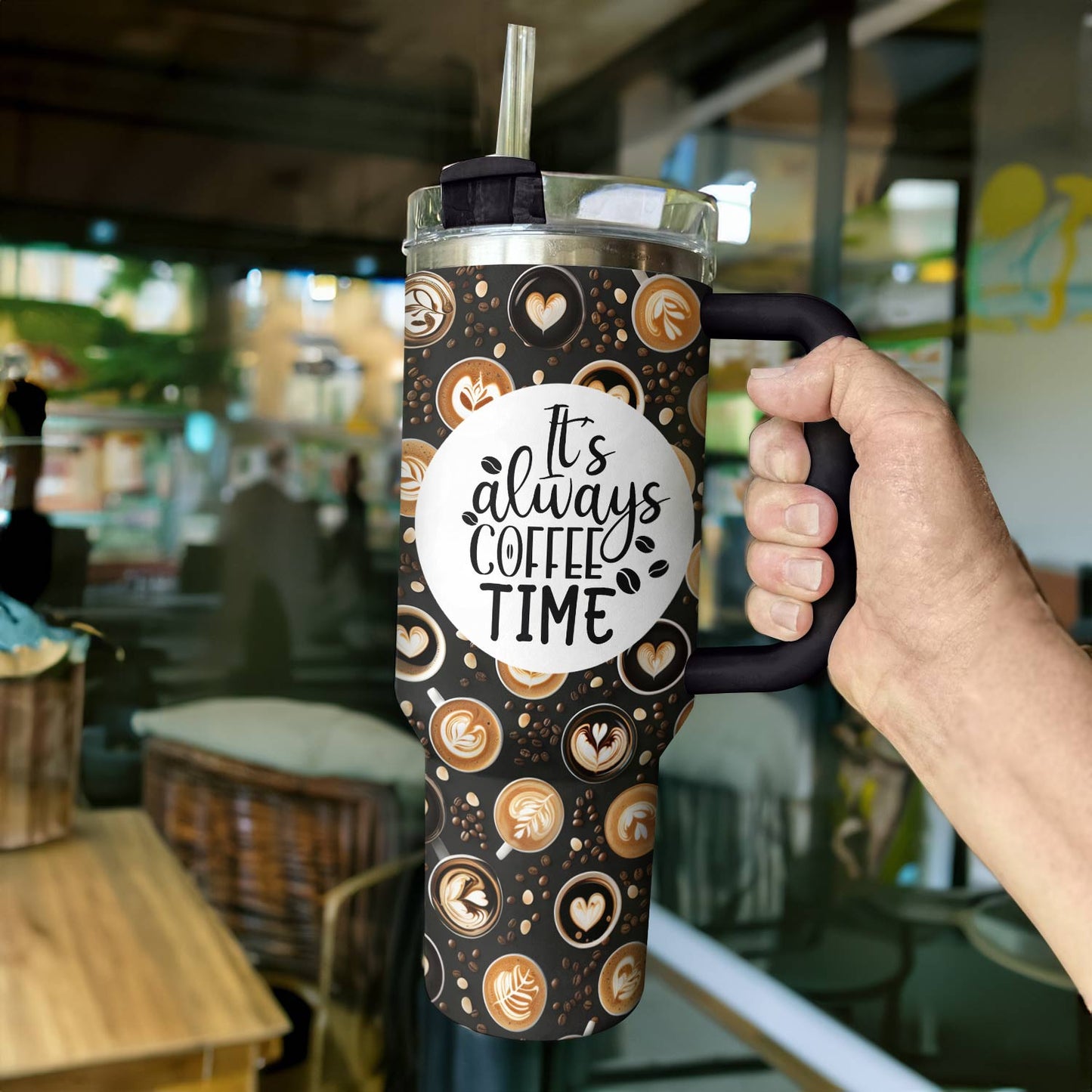 Shineful Tumbler Coffee Time