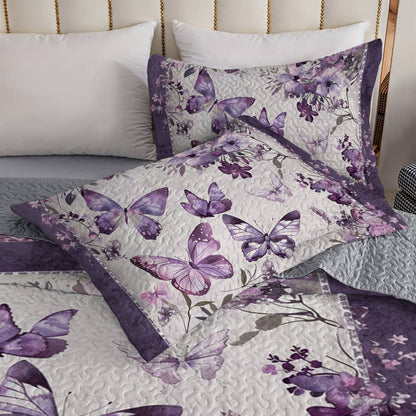 Shineful All Season Quilt 3-Piece Set Butterfly Heaven