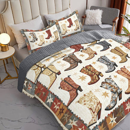 Shineful All Season Quilt 3-Piece Set Cowboy Charm