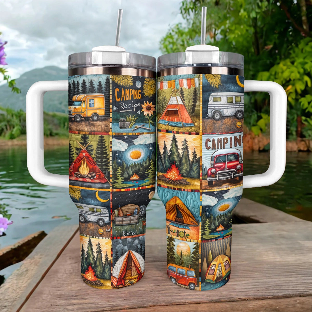 Shineful Tumbler Camping Wilderness Retreat