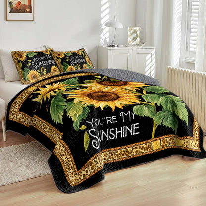 Shineful All Season Quilt 3-Piece Set Sunny Blossom