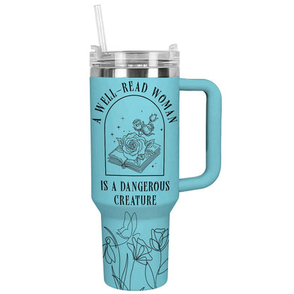 Reading 40 Oz Shineful™ Tumbler Well-Read Woman Nl09 Sky Blue 40Oz