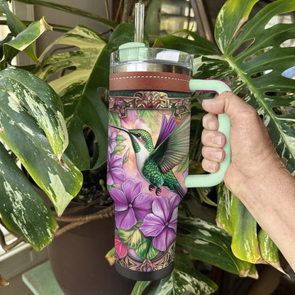 Shineful Tumbler Floral Hummingbird Stainless Steel