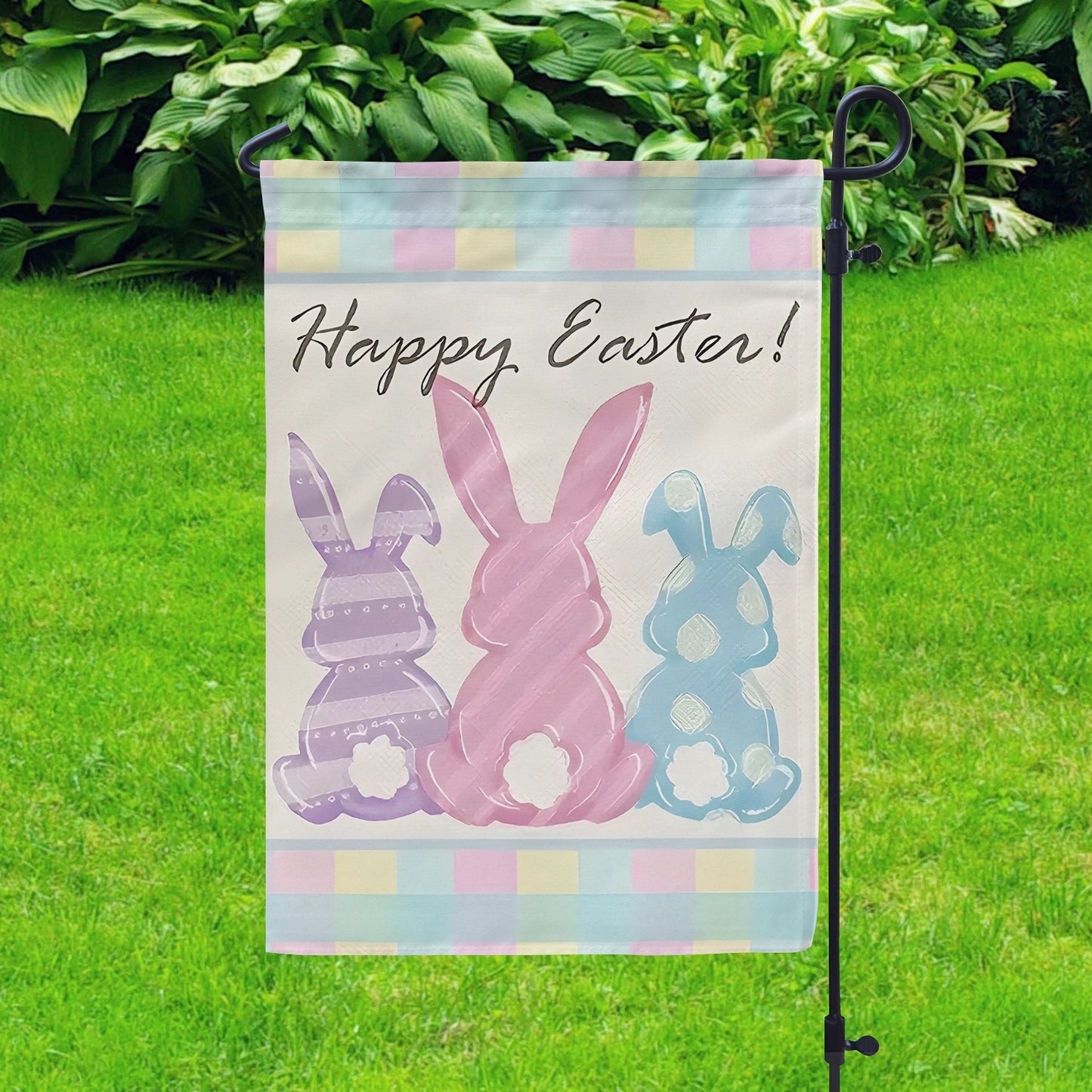 Shineful Garden Flag 12" x 18" Pastel Bunny Blessings