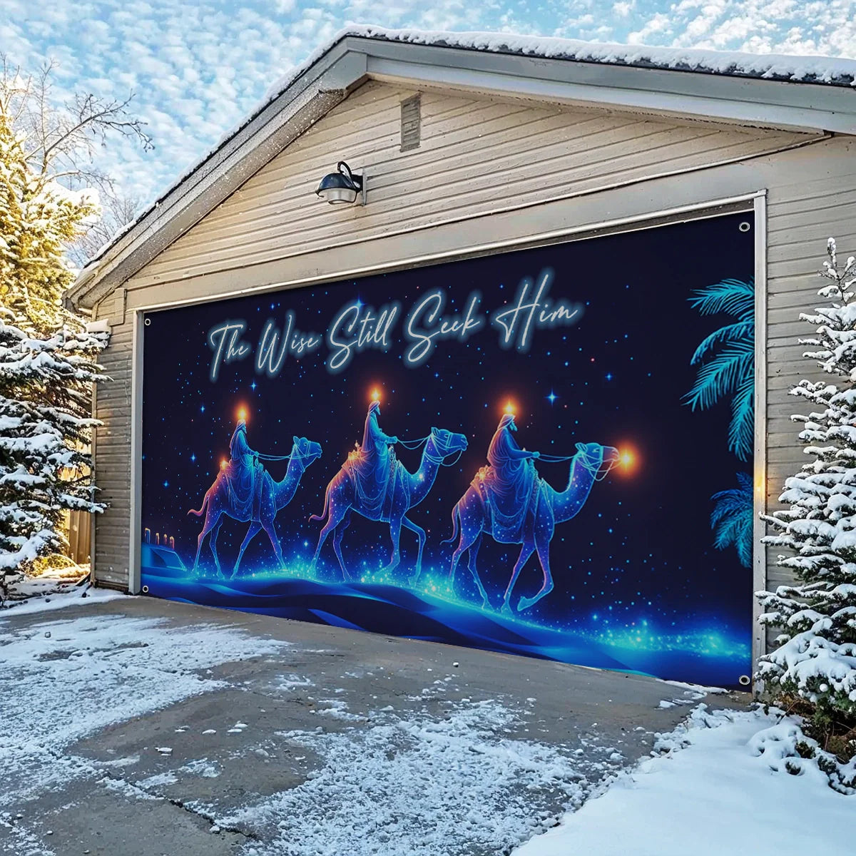 Shineful Garage Door Banner Decoration The Wise Seekers