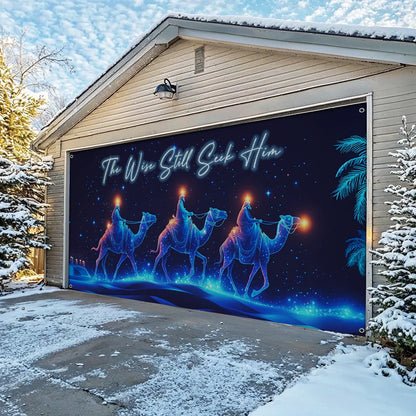 Shineful Garage Door Banner Decoration The Wise Seekers