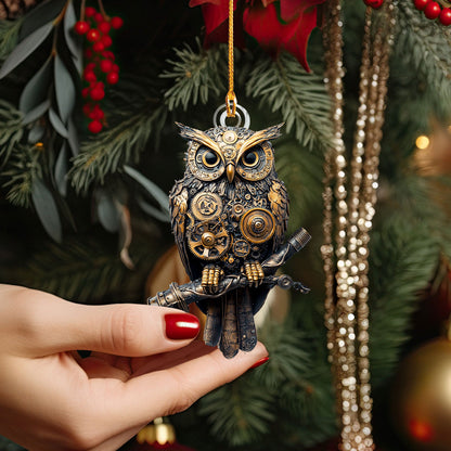 Shineful 2D Acrylic Ornament - Steam-Powered Owl