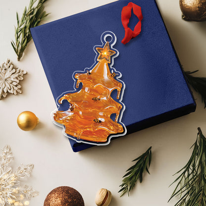 Shineful 2D Acrylic Ornament - Honey Christmas Tree