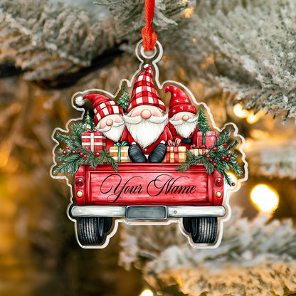 Shineful 2D Acrylic Ornament Personalized Christmas Gnomes