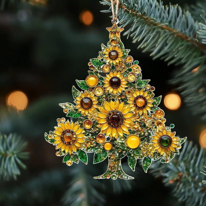 Shineful 2D Acrylic Ornament Sunshiny Christmas Tree