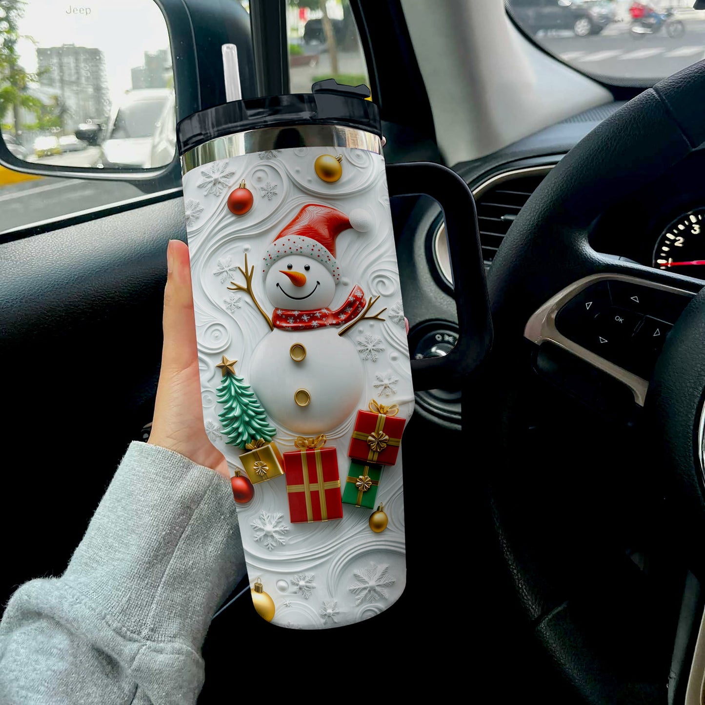 Shiny Tumbler Winter Wonderland Schneemann