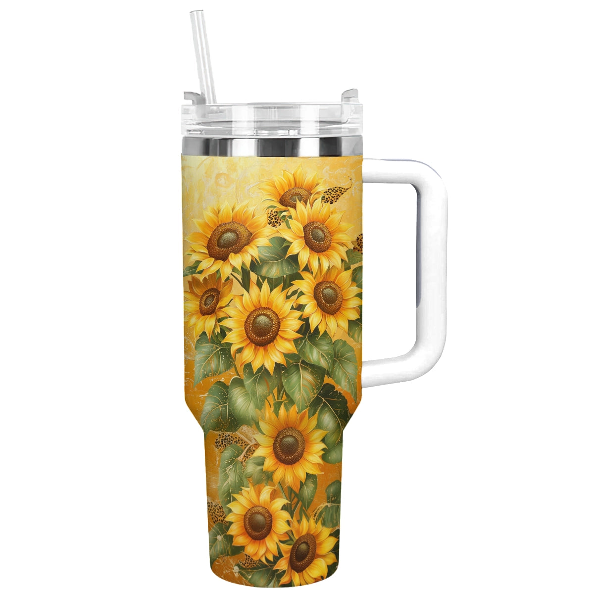 Shineful Tumbler Sunflower Golden Bloom Elegance