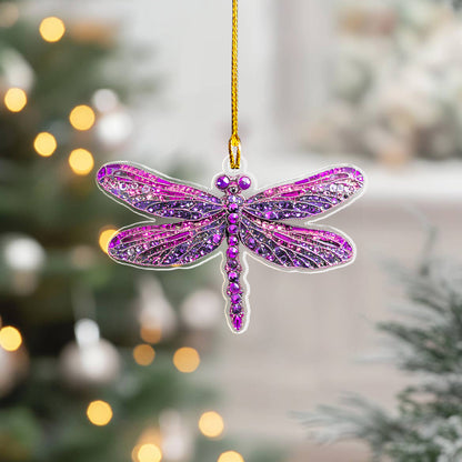 Shineful 2D Acrylic Ornament Sparkling Dragonfly Collection