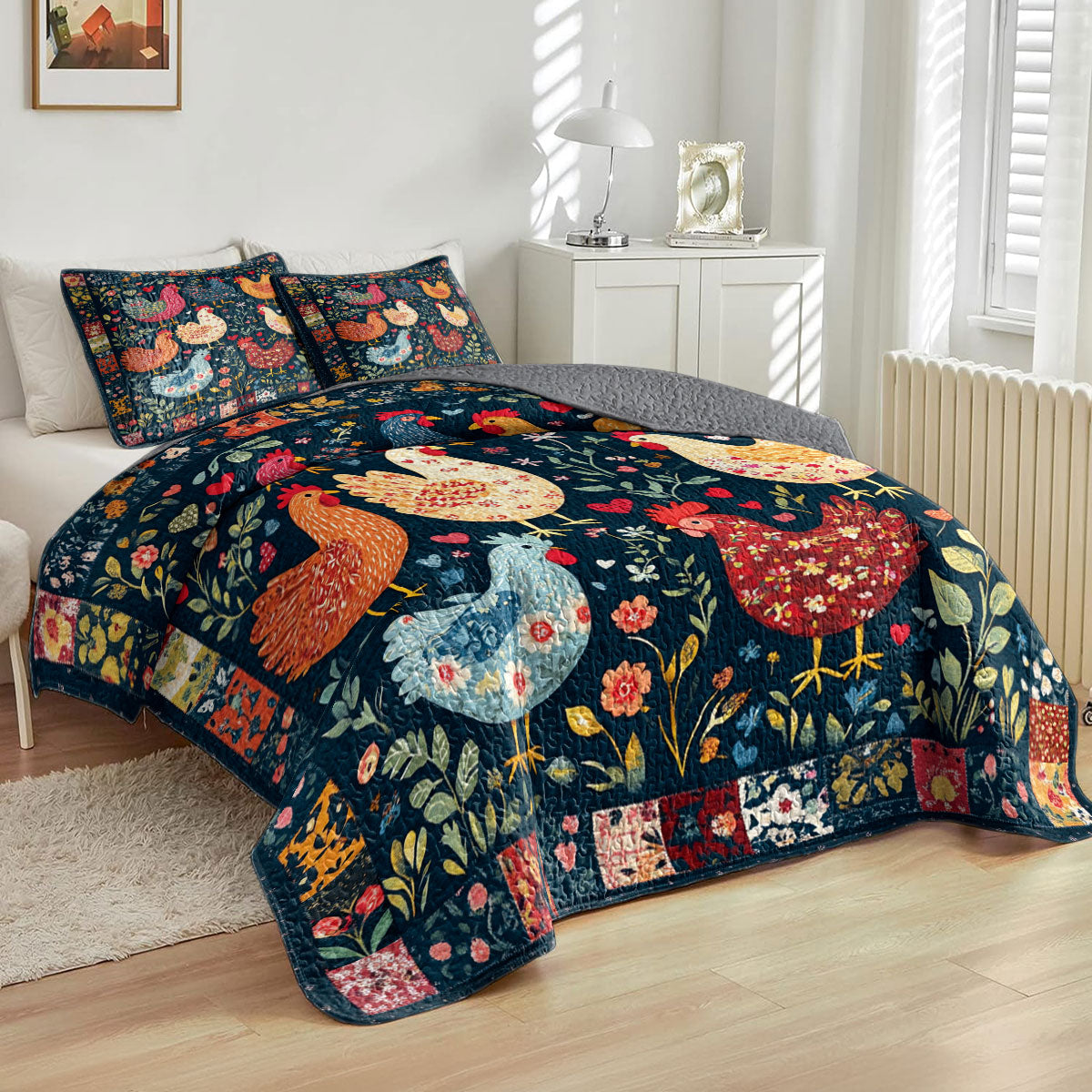 Shineful All Season Quilt 3-Piece Set Cluck Cottage