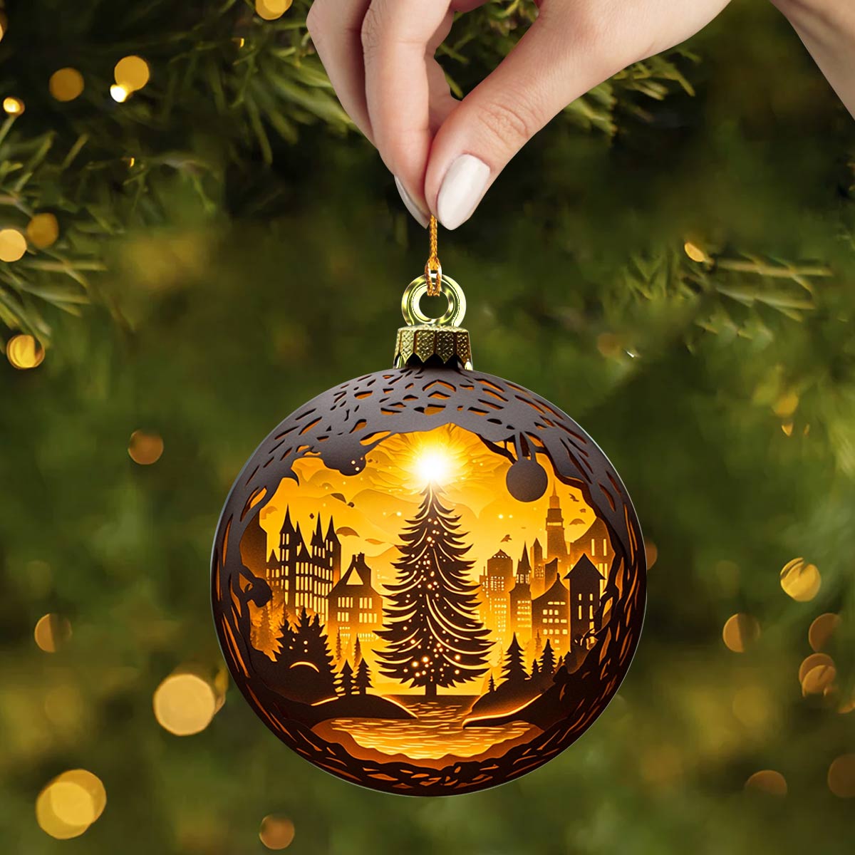 Shineful 2D Acrylic Ornament Winter Wonderland