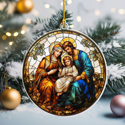 Shineful 2D Acrylic Ornament Holy Family Blessing - Pack Discount