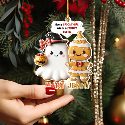 Shineful Personalized 2D Acrylic Ornament Besties Duo